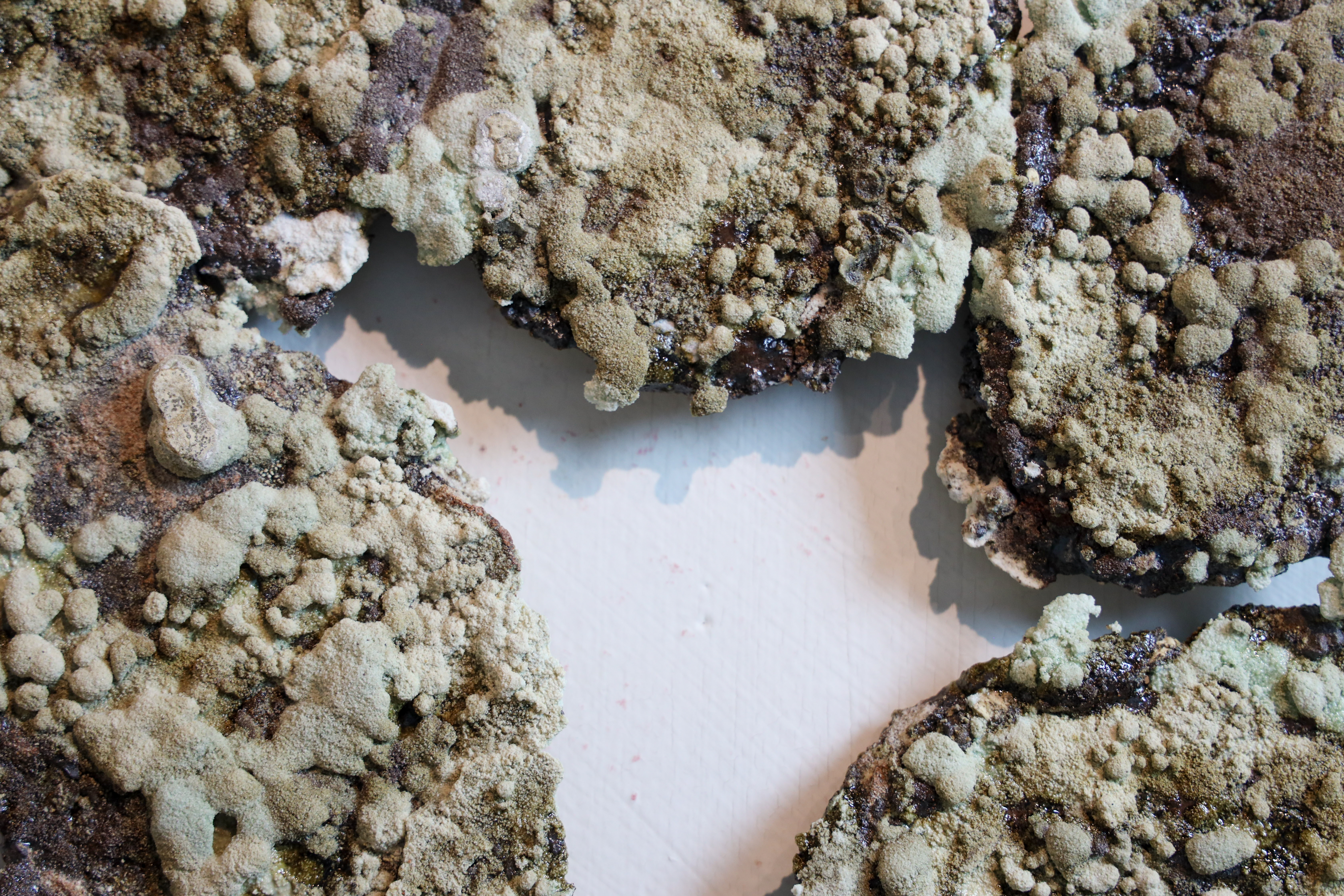 White and brown rock/mineral-like material